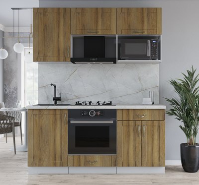 Кухонный гарнитур Интерлиния Мила Крафт 1.7