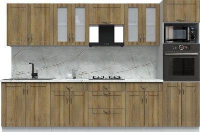 Кухонный гарнитур Интерлиния Мила Крафт 3.2 - фото