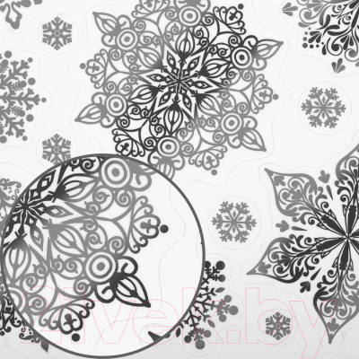 Набор наклеек на окно Золотая сказка Снежинки / 591928