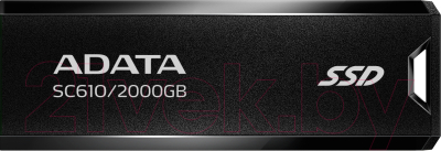 Внешний жесткий диск A-data SC610 2TB (SC610-2000G-CBK/RD)