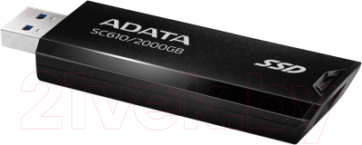 Внешний жесткий диск A-data SC610 2TB (SC610-2000G-CBK/RD)