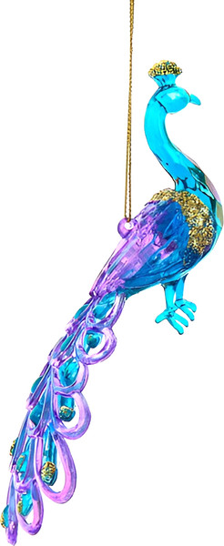 Елочная игрушка Kurt S. Adler Радужный павлин / T3462 - фото
