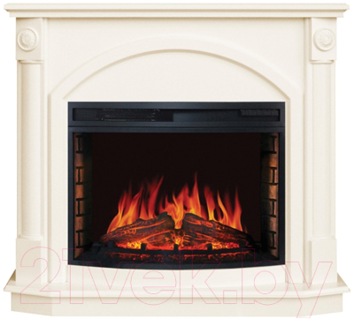 Каминокомплект Смолком Lagos FS25-X + Dioramic 25 LED FX (белый ваниль) - фото