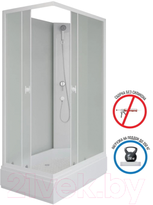 Душевая кабина Niagara Promo P110/80/26Q/MT/BK 110x80x195