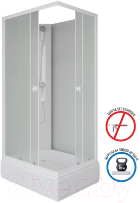 Душевая кабина Niagara Promo P110/80/26Q/MT/BK 110x80x195