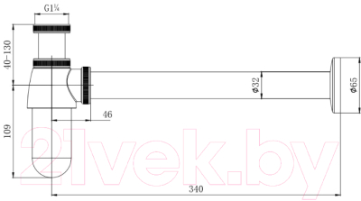 Сифон Aquatek AQ6011CR