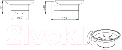 Мыльница Aquatek Вега AQ4003CR