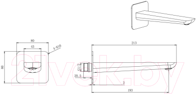 Излив Aquatek Вега AQ1041CR