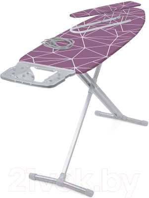 Гладильная доска Ника 10+ / НТ10+ (с линиями на сливовом) - фото