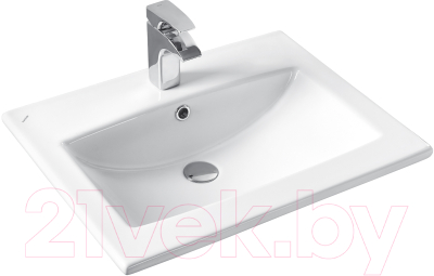 Тумба с умывальником Акватон Форест 60 / 1A2782K0FR9C0 (дуб рошелье/сумеречный голубой)