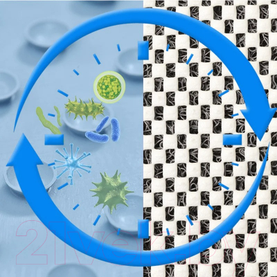 Коврик для ванной Saniteco Антискользящий C0012352A