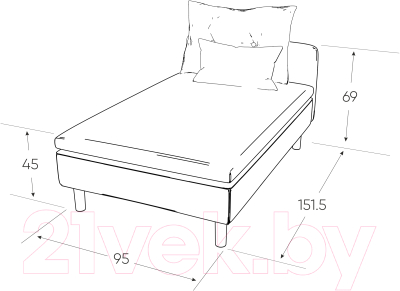Оттоманка Mio Tesoro Линту