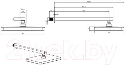 Верхний душ Aquatek AQ2081CR