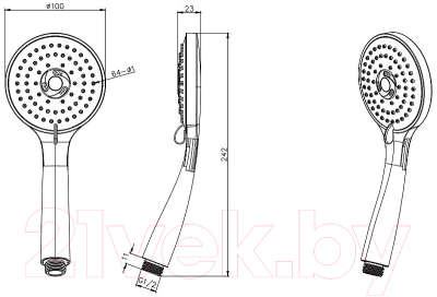 Лейка ручного душа Aquatek AQ2003CR