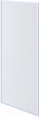 Душевая стенка Aquatek 100x200 / AQ ARI WA 10020CH (хром/прозрачное стекло) - фото