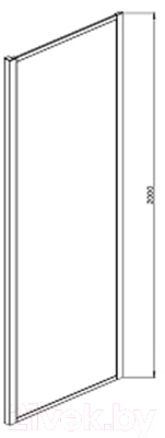 Душевая стенка Aquatek 80x200 / AQ ARI WA 08020CH