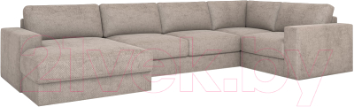 Диван П-образный Rivalli Дискавери + оттоманка левая + угловая секция + кресло секц. - фото