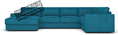 Диван П-образный Rivalli Дискавери + оттоманка левая + угловая секция + кресло секц.
