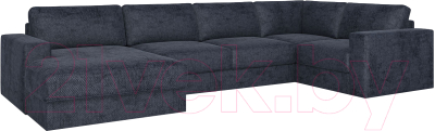 Диван П-образный Rivalli Дискавери + оттоманка левая + угловая секция + кресло секц. - фото