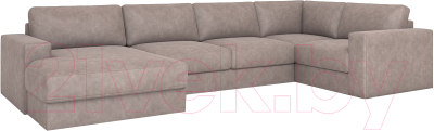 Диван П-образный Rivalli Дискавери + оттоманка левая + угловая секция + кресло секц. - фото