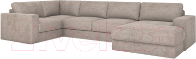 Диван П-образный Rivalli Дискавери + оттоманка правая + угловая секция + кресло секц. - фото