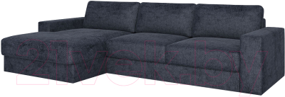 Диван угловой Rivalli Дискавери + оттоманка левая - фото
