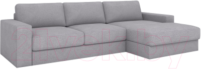 Диван угловой Rivalli Дискавери + оттоманка правая - фото