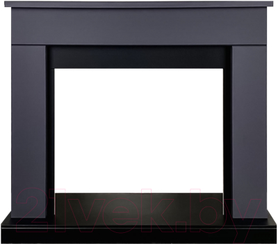Портал для камина Смолком Detroit MB/JUP/SYM26 (серый графит/черный) - фото