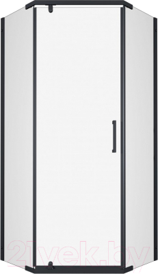 Душевой уголок Triton Дека-Блэк 90x90 (черный, без поддона) - фото
