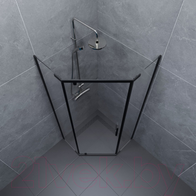 Душевой уголок Triton Дека-Блэк 90x90 (черный, без поддона)