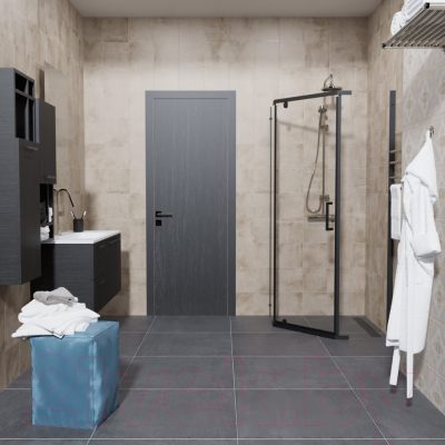 Душевой уголок Triton Дека-Блэк 90x90 (черный, без поддона)