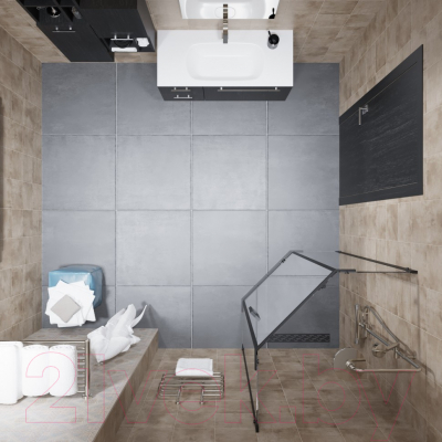 Душевой уголок Triton Дека-Блэк 90x90 (черный, без поддона)