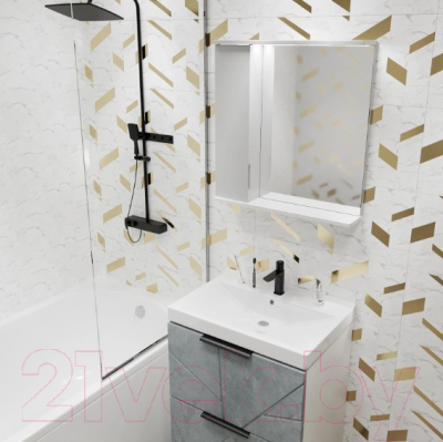 Шкаф с зеркалом для ванной Mixline Лайн 60 553010