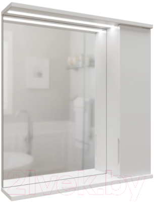 Шкаф с зеркалом для ванной Mixline Лайн 60 553011 - фото