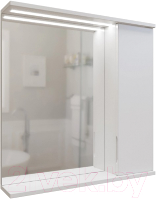 Шкаф с зеркалом для ванной Mixline Лайн 70 553017 - фото