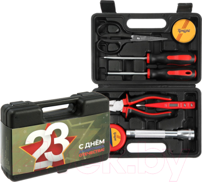 Универсальный набор инструментов Tundra 23 февраля / 9305219 (8 предметов)