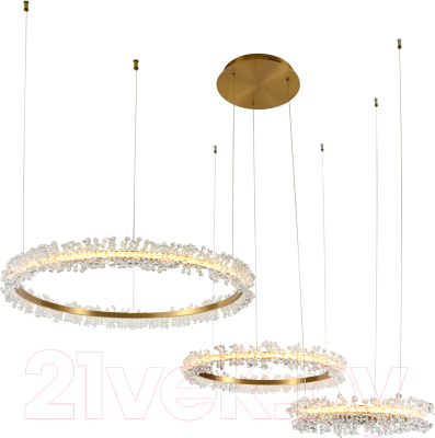 Потолочный светильник Kinklight Лаура 08246.36PA(4000K) (латунь) - фото