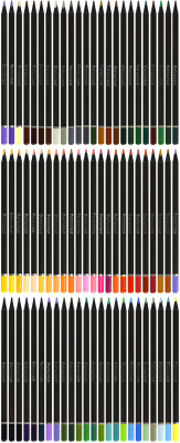 Набор цветных карандашей АртФормат Blackwood / AF03-051-72 