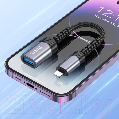Адаптер Hoco UA24 iPhone-USB