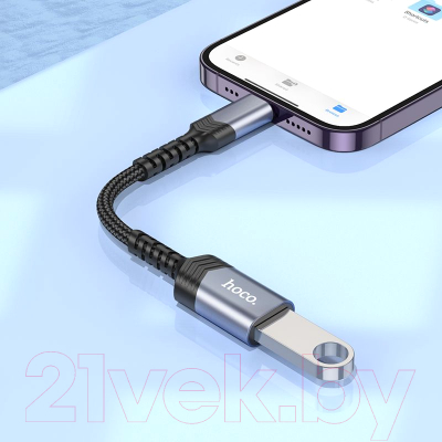 Адаптер Hoco UA24 iPhone-USB