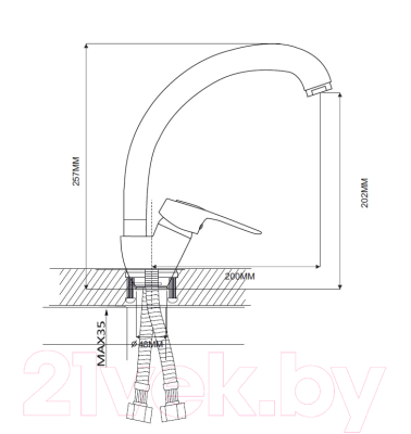 Смеситель Ekko EM4104