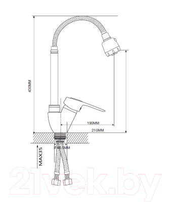 Смеситель Ekko EM4304-3