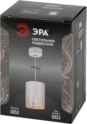 Потолочный светильник ЭРА PL30 WH GX53 / Б0061409