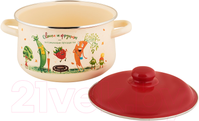 Кастрюля Appetite Веселые овощи 1с45я