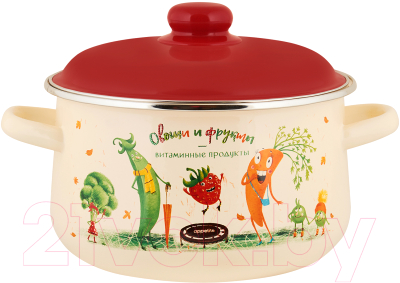 Кастрюля Appetite Веселые овощи 1с47я - фото