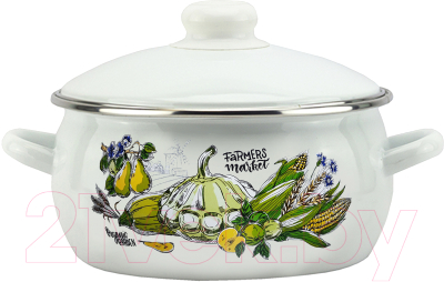 Кастрюля Эмаль Фермерская лавка 01-Д1914/4М - фото