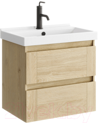 Тумба с умывальником Aqwella Astrid / AST0106DD (дуб давос) - фото
