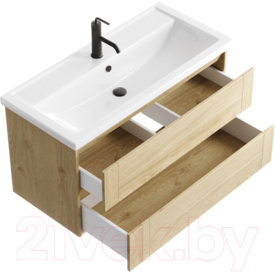 Тумба с умывальником Aqwella Astrid / AST0108DD (дуб давос)