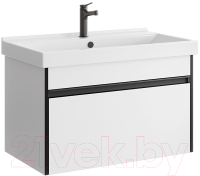 Тумба с умывальником Aqwella Urban / URB0108W (белый) - фото
