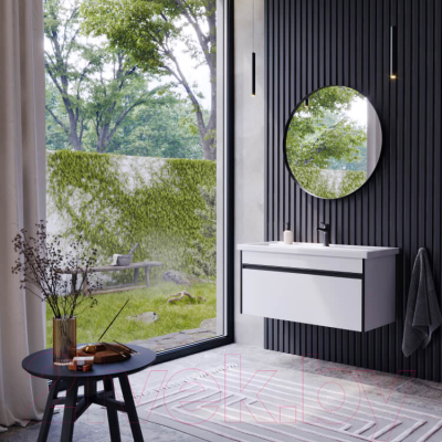 Тумба с умывальником Aqwella Urban / URB0108W (белый)